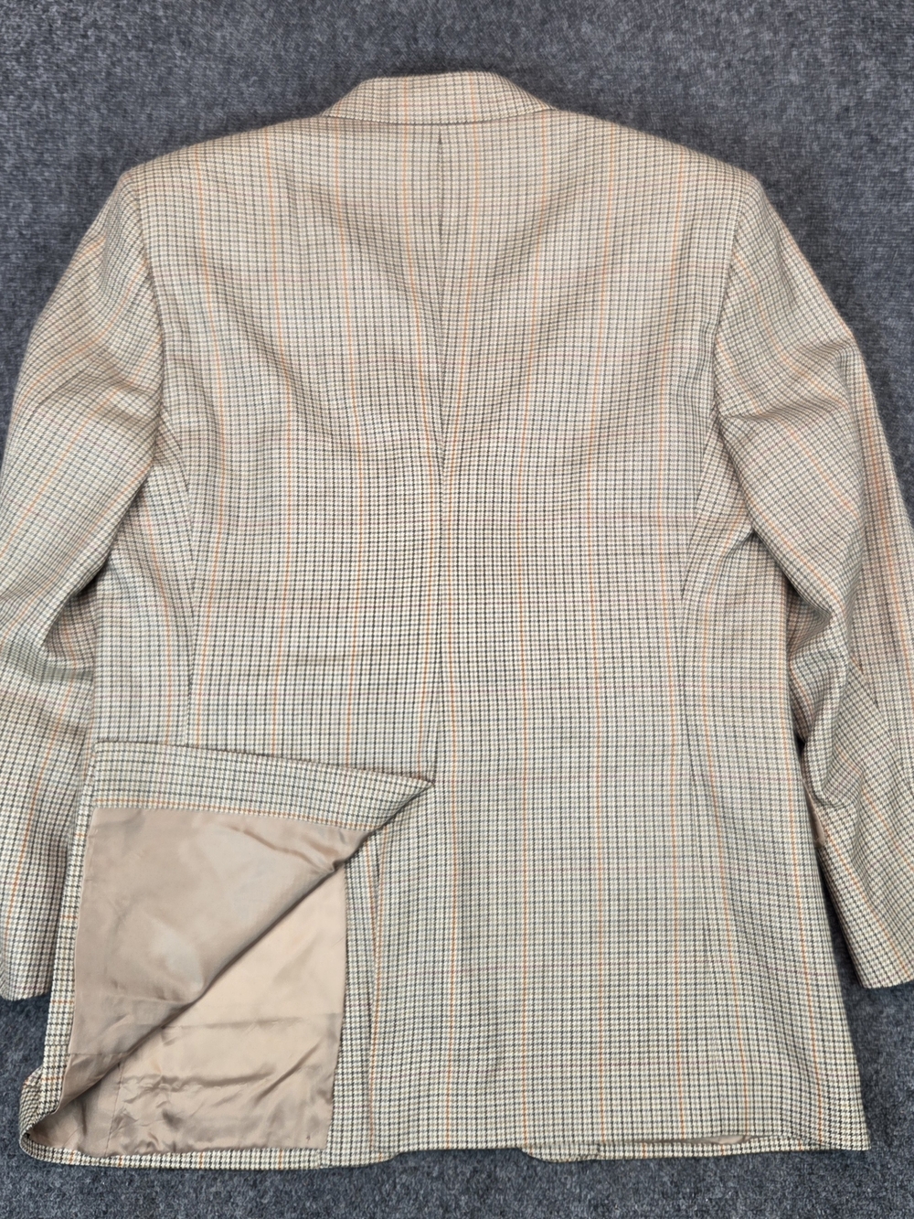 Brooks Brothers Men's 40S‎ Wool Houndstooth Blazer - Tan & Brown - Picture 9 of 12